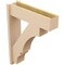 Ekena Millwork 7 1/2-in W x 26-in D x 34-in H Balboa Block Rough Cedar Woodgrain TimberThane Outlooker, Primed Tan OUTUR075X26X34BOA44RCPR - alternate 5